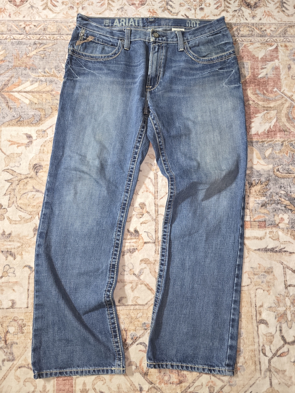 Ariat Men’s Medium Blue Straight Jeans 35/32